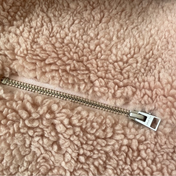 Aritzia Wilfred Free the Teddy Jacket Zip Up Plush Sherpa in Sanders, Size XS - Picture 16 of 16